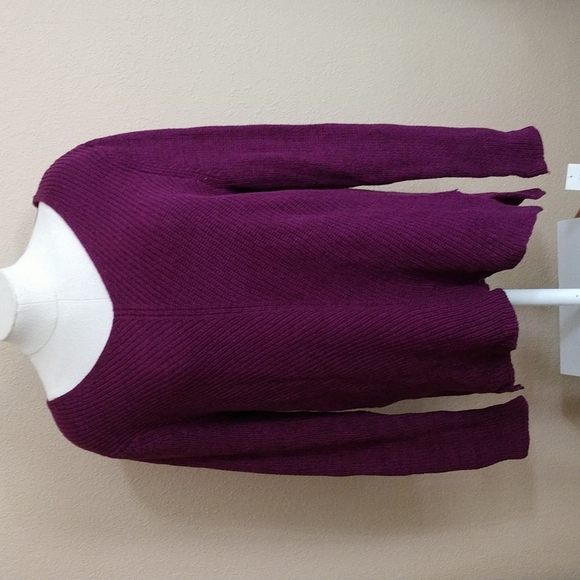Style & Co. Sweaters - NWT Style & Co Burgundy Sweater Size L